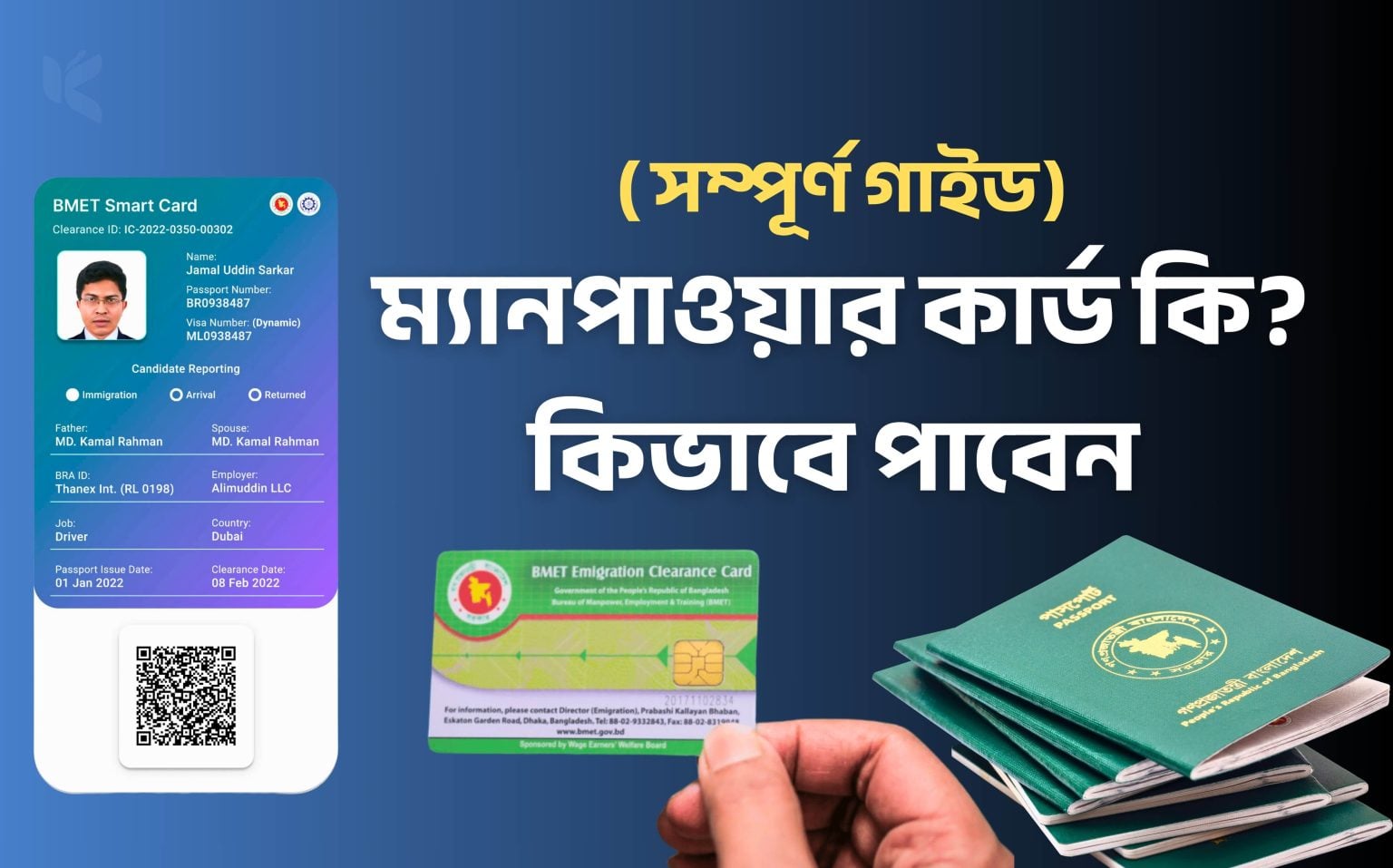 ম্যানপাওয়ার কার্ড কি? কিভাবে পাবেন | সম্পূর্ণ গাইড - কুহুডাক